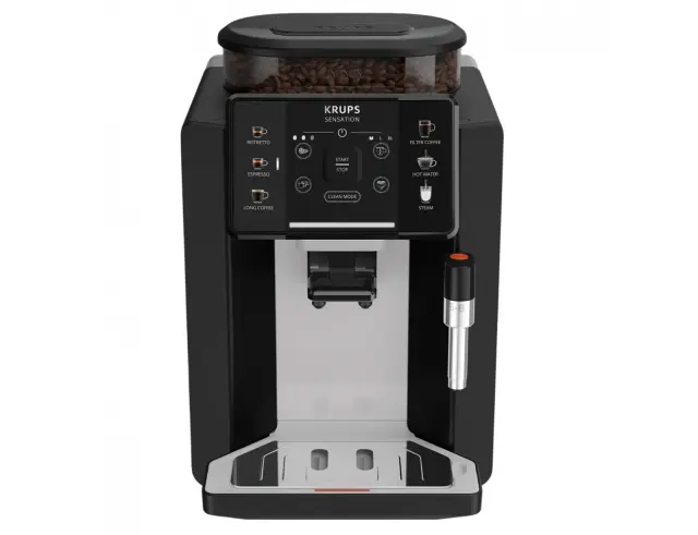 Αυτόματη Μηχανή Espresso Krups Sensation EA910A10 με ισχύ έως 1450W, χωρητικότητα δοχείου νερού 1.7L και πίεση 15 bar - Black EA910A10