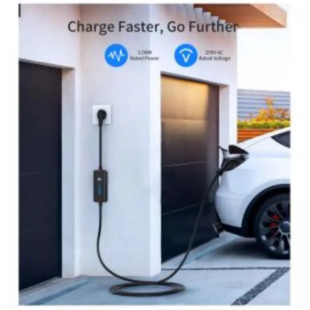 Φορητός Σταθμός Φόρτισης Αυτοκινήτου EV Choetech ACG16 3.5KW/ 240V/ 16A με Καλώδιο Type 2 - Shuko & Οθόνη LED Μαύρο N71634 2