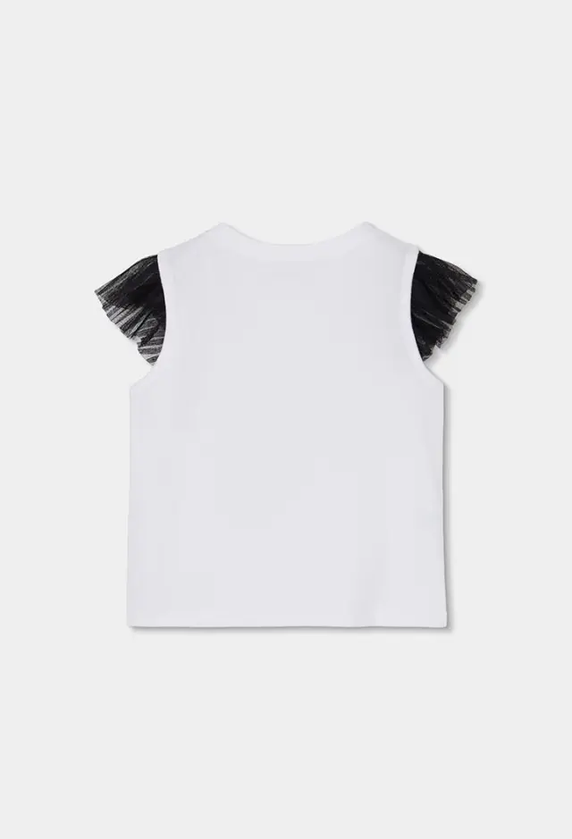 Boboli Stretch πλεκτό t-shirt για κορίτσι 783086-1100 2