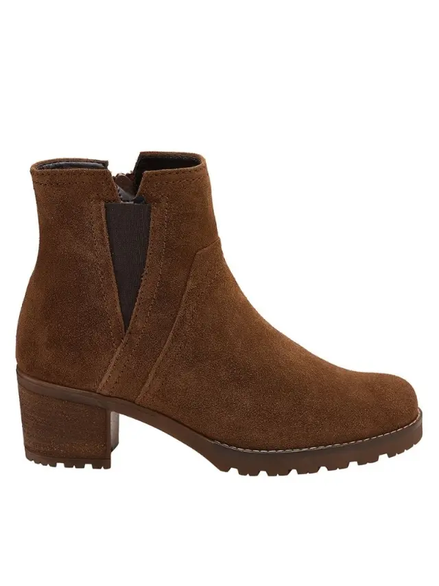 Gabor Μποτάκια με Τακούνι Γυναικείο δέρμα Nubuck Καφέ GAB/52804 41-WHISKY 3