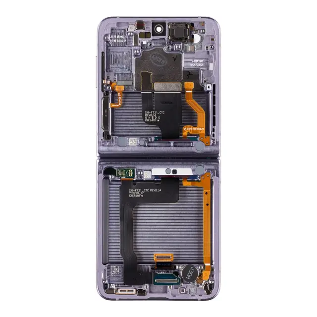 LCD display + Touch Unit + Front Cover Samsung F721 Galaxy Z Flip 4 5G Bora Purple (Service Pack) 2
