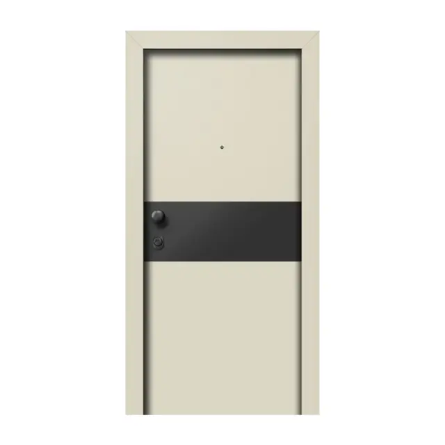 Θωρακισμένη πόρτα με επένδυση Laminate L 802 Κατασκευαστική