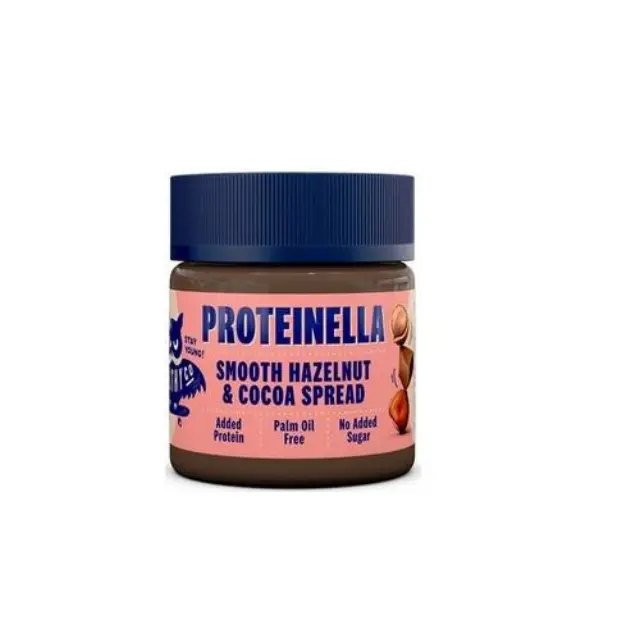 HealthyCo Proteinella Smooth Hazelnut & Cocoa Spread Άλλειμα Φουντουκιού με Κακάο και Έξτρα Πρωτεΐνη Χωρίς Προσθήκη Ζάχαρης, 200gr