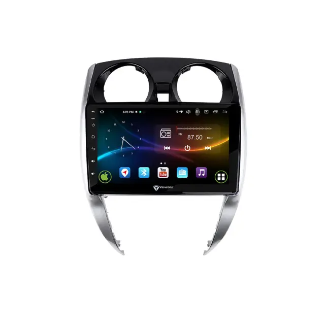VenCore Οθόνη Multimedia Android 15 10.1" 9109A MTK6762 Octa-Core 2GB/32GB IPS με Πρόσοψη, CarPlay, Android Auto και Υποστήριξη Κάμερας Οπισθοπορείας AHD για Nissan Note 2013-2018 – Μαύρη (3236-10008-0481B) 2
