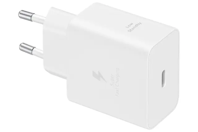 Φορτιστής Ταξιδίου Ταχείας Φόρτισης Samsung EP-T4511XWEGEU με Έξοδο USB C 45W & Καλώδιο USB C σε USB C 1.8m Λευκό N71600