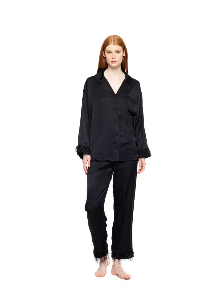W1820 - Black - PYJAMA BUTTONED PURE CHIC 2