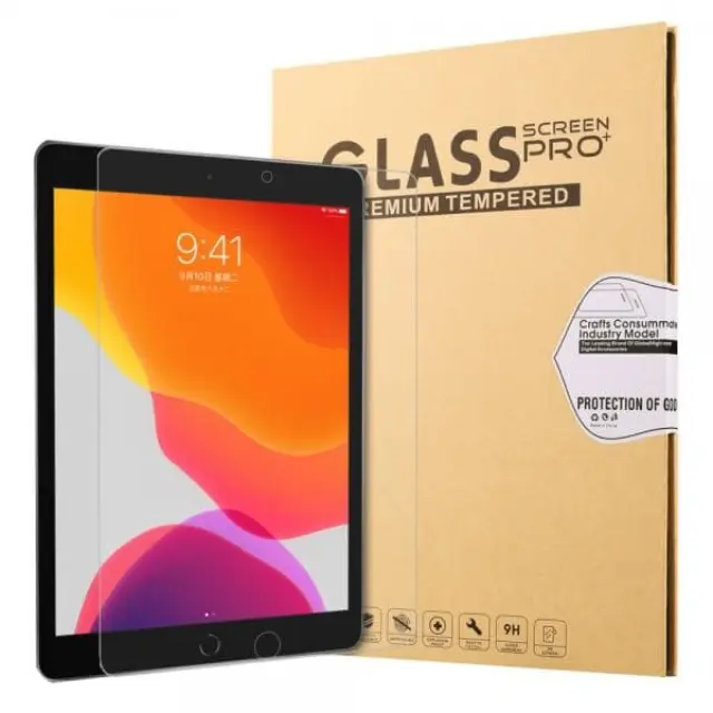 Tempered glass- Αντιχαρακτικό τζάμι προστασίας 0.26mm 9H Full Glue για iPad 10.2''