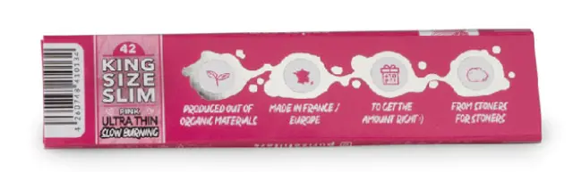 Purize Χαρτάκια Pink - King Size Slim 32+10φ. 3