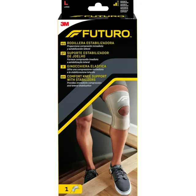 3M Futuro Comfort Knee Support with Stabilizers 1 Τεμάχιο, Κωδ. 46165 - Large