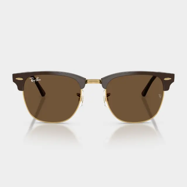 Γυαλιά Ηλίου Ray Ban Clubmaster 0RB3016 687853 Καφέ & Χρυσό - 51