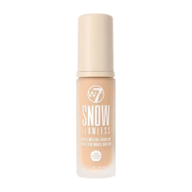 W7 Snow Flawless Miracle Moisture Foundation Fresh Beige Ενυδατικό Υγρό Make Up Προσώπου, 30ml