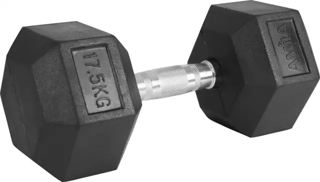 AMILA Αλτήρας Εξάγωνος Rubber Cover Class A - 17,5Kg (84542)