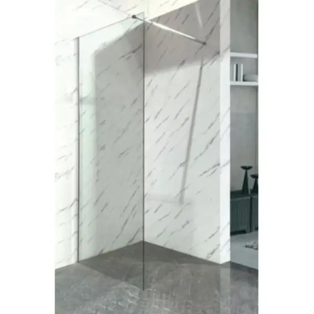 90-1095 PANEL ΤΖΑΜΙ ΔΙΑ/ΝΕΣ 110*195h/8mm ME ΜΠΡΑΤΣΟ ST/ST 70-120cm GLORIA