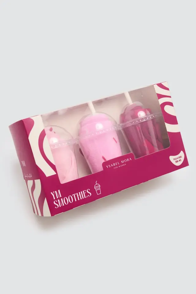 Ysabel Mora Smoothies Γυναικείες Κάλτσες Με Σχέδια Gift 3-Pack - 36-41