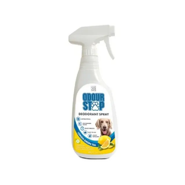 M-Pets Σπρέι Odour Stop Αποσμητικό Αντιβακτηριδιακό Πράσινο Τσάι & Λεμόνι 500ml 2
