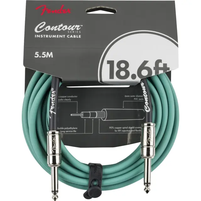 Fender Contour Καλώδιο Οργάνων 6.35mm Mono Jack σε 6.35mm Mono Jack 5,5m SHG