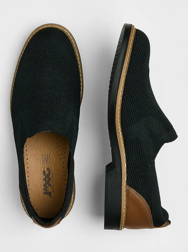 Imac Μοκασίνια-Loafers Ανδρικό Flyknit Μαύρο IMA/D550260 BLACK - 45 3