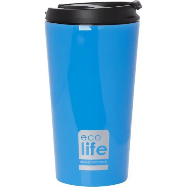 Ecolife® - Coffee Thermos 370ml- Sky Blue (33-BO-4012).