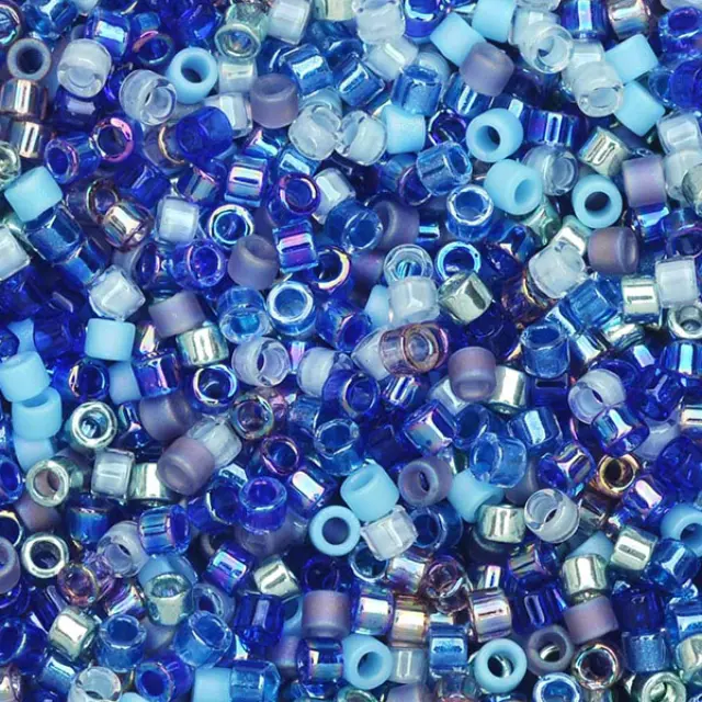 Χάντρα Miyuki Delica 10/0 - MIX11 - Mix Caribbean Blue ~7gr