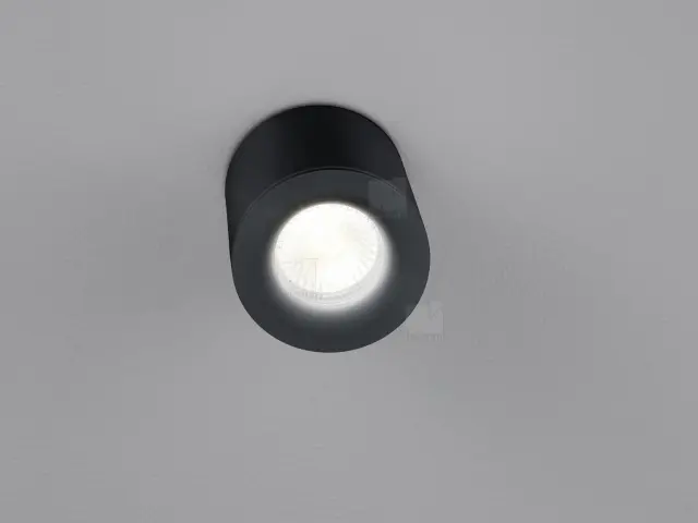 Φωτιστικό Οροφής NOG GU10 IP65 Μαύρο Ματ – Στεγανό Ceiling Spot 2