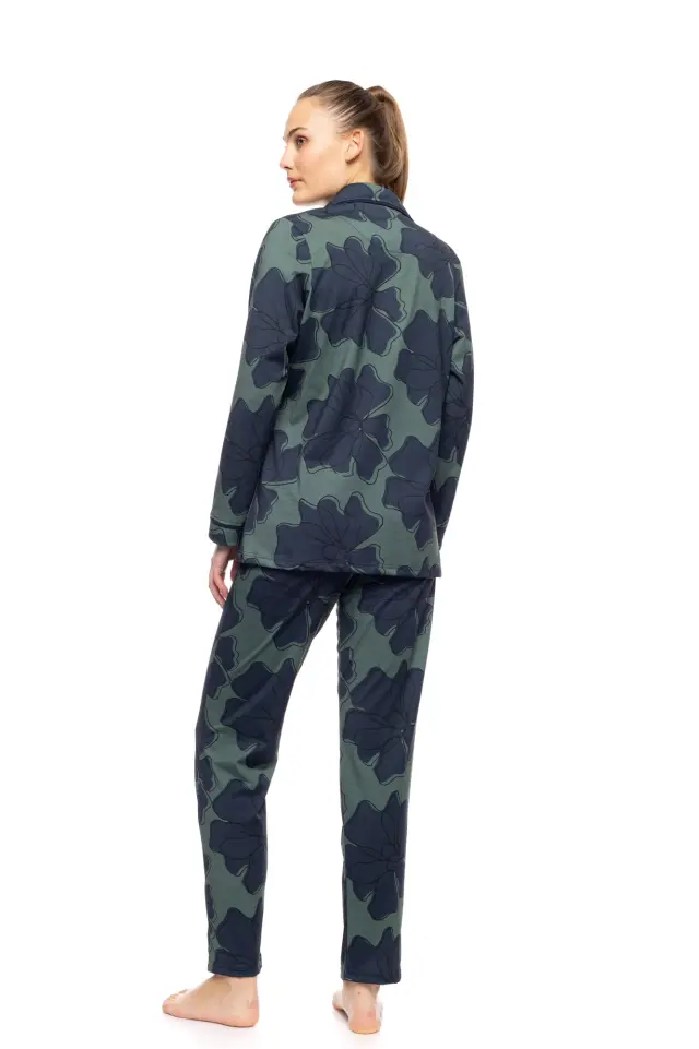 W1744 - Type - PYJAMA BUTTONED FOREST BLOOM - XL 3