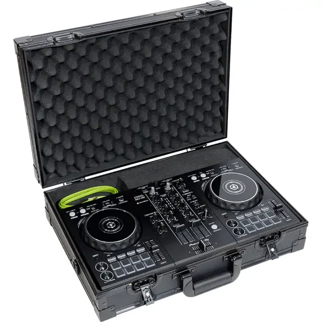 WALKASSE W-CONTROL-SB Flight case Pick n Pluck foam DDJ-FLX4, 400, S2MK3, PRIME GO.., Black.