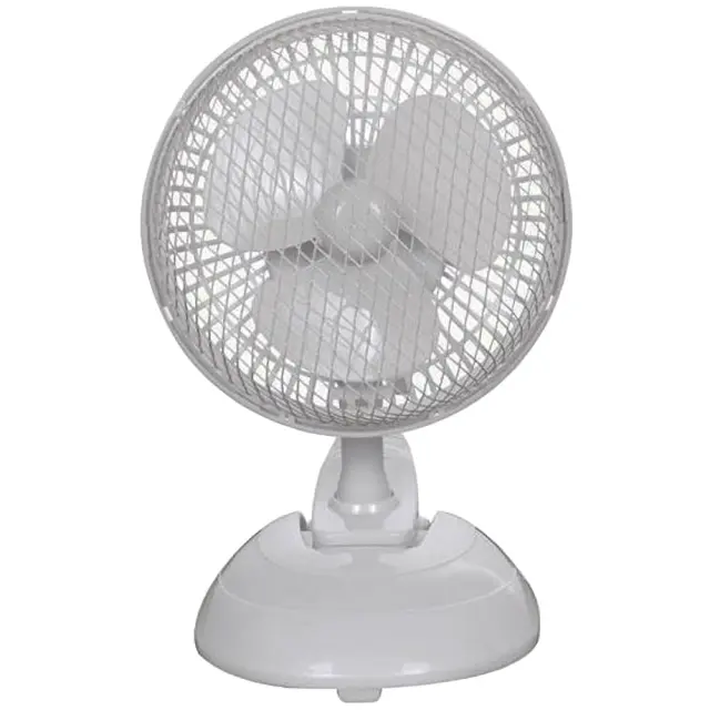 Ανεμιστήρας Επιτραπέζιος Με Κλιπ EUROLAMP 147-29073 Λευκό Φ15cm 15W