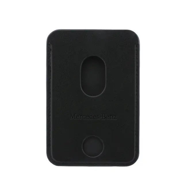 Mercedes PU Leather MagSafe Card Holder Wallet Black 3