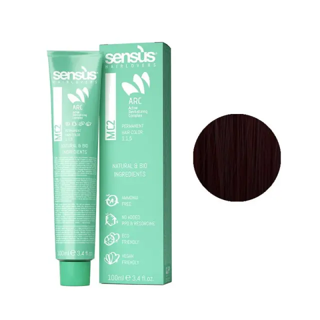 Sensus MC2 Permanent Hair Color 4.6 Mahogany Brown 100ml - (μόνιμη βαφή χωρίς αμμωνία καστανό μαονί)