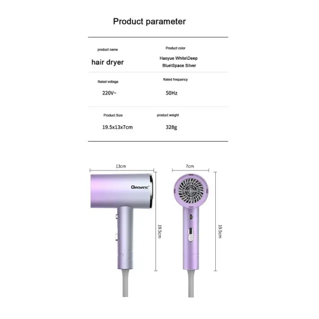 QIAOYANG Πιστολάκι Μαλλιών QA-T572 - Hair dryer 400013 3