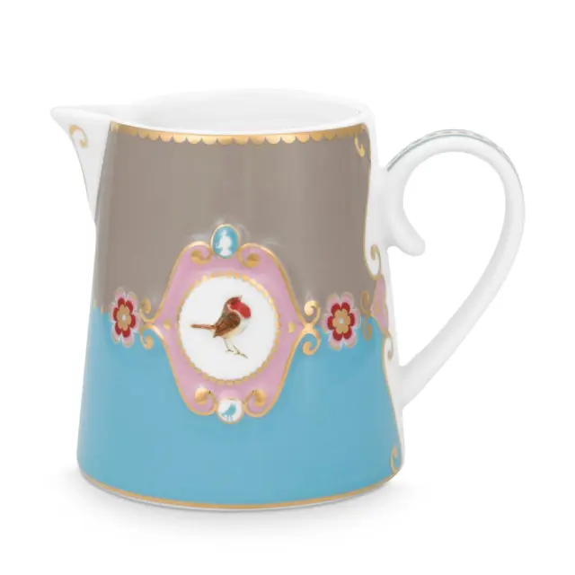 Pip Studio Γαλατιέρα 270ml Love birds (μπλε/χακί)