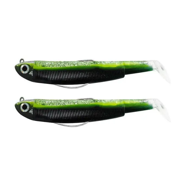 Σιλικονούχο Fiiish Black Minnow Νο2 Combo BM925 Double Combo Shore - 5gr Green Poison