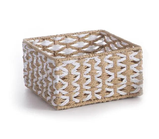 ΚΑΛΑΘΙ ΑΠΟ ΠΛΕΓΜΕΝΟ ΧΑΡΤΙ VINCI 23X23X12 NEF-NEF HOMEWARE NATURAL