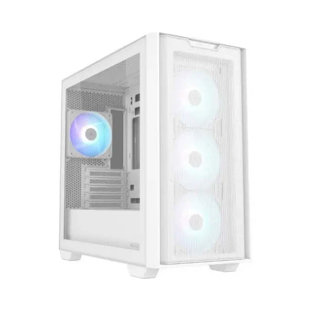 Asus PC Case A21 Plus TG ARGB ATX Midi Tower White (90DC00H3-B19010)