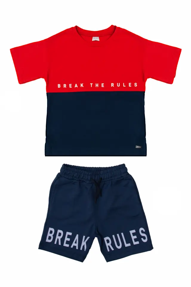 Σετ Ρούχων Kid Μπλούζα + Shorts Κόκκινο