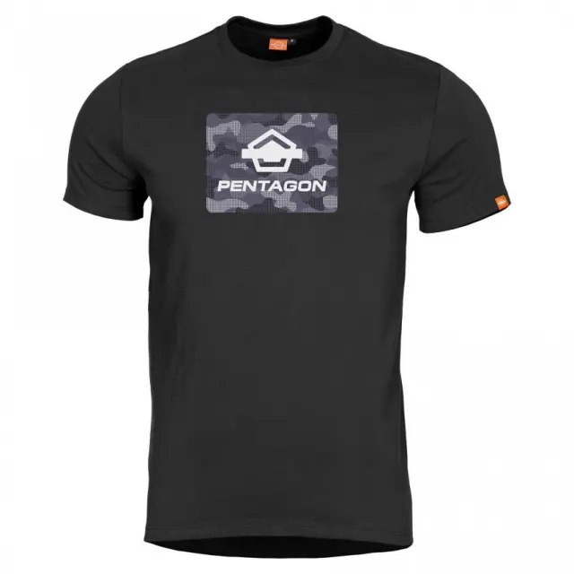 Pentagon Ageron "Spot Camo" T-Shirt-Μπλουζάκι Μακό για Τακτική - Καθημερινή Χρήση - 01-Black-Μαύρο