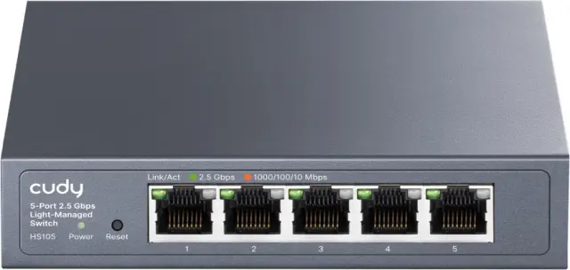 Cudy HS105 Multi-Gigabit light managed 2.5G Switch