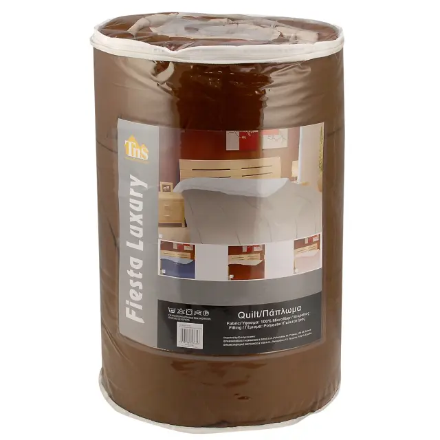 Πάπλωμα Διπλό Microfibre Μονόχρωμο PVC 200x220cm Σε 4 Χρώματα