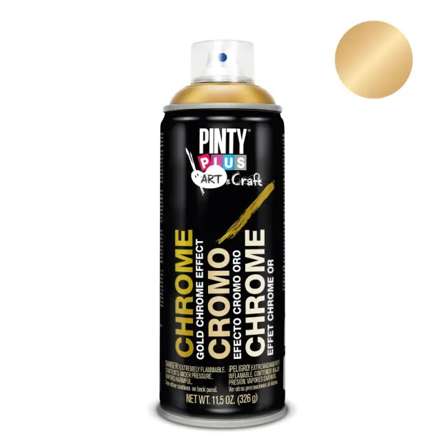 Pinty Plus art&craft spray chrome effect Διακοσμητικό Σπρέι εφέ χρώμιο 400ml Χρυσό C151 / 90.223
