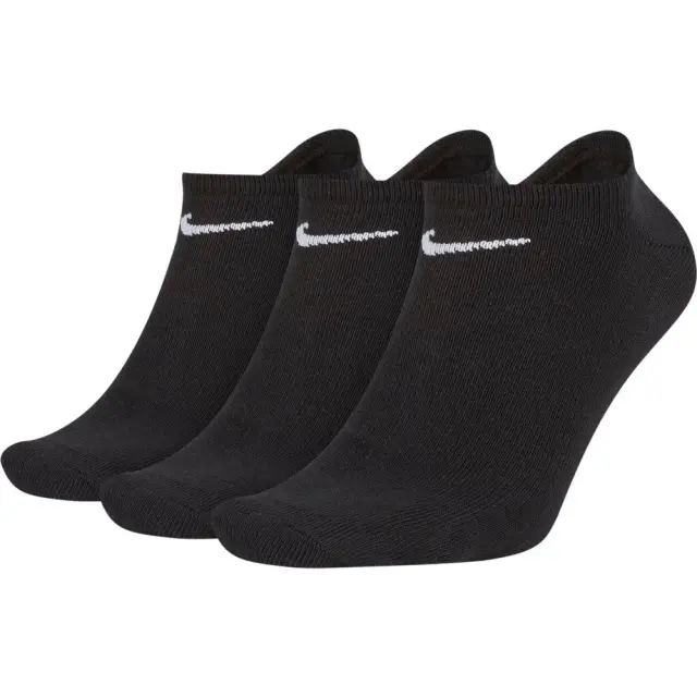 Nike Value No-Show Αθλητικές Κάλτσες Μαύρες 3 Ζεύγη SX2554-001 - S