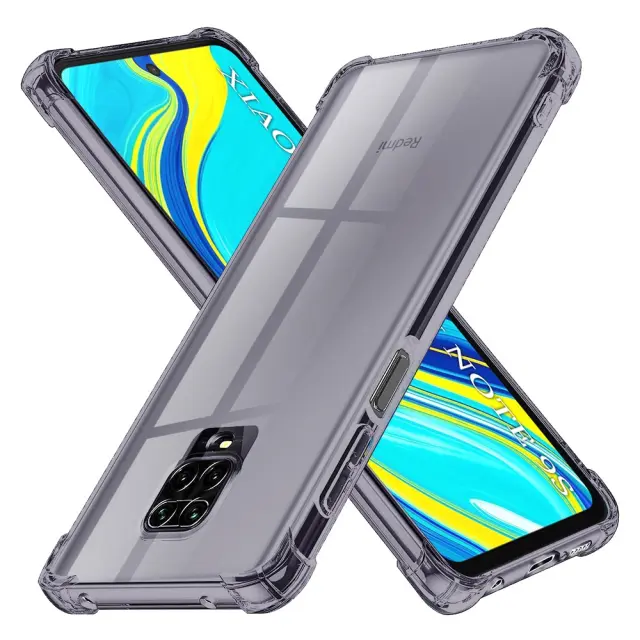 Techsuit® Shockproof Θήκη για Redmi Note 9S/9 Pro/9 Pro Max- Smoke Black.