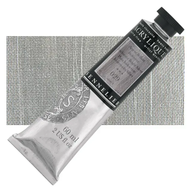 Ακρυλικό Sennelier Extra Fine - 029 Iridescent Bright Silver S4 - 60ml
