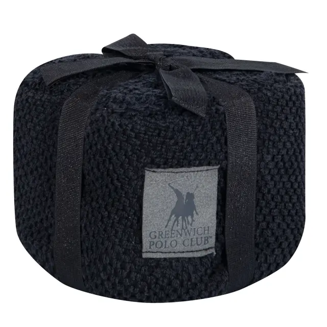 Σετ 4Τ Λαβέτες 30x30 Σε Καλαθάκι Essential Greenwich Polo Club 4154 Black 100% βαμβακερό 2