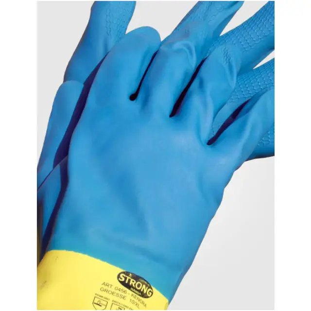 Galaxy Γάντια νεοπρενίου Clean Grip no9-11Κίτρινο-μπλε 3