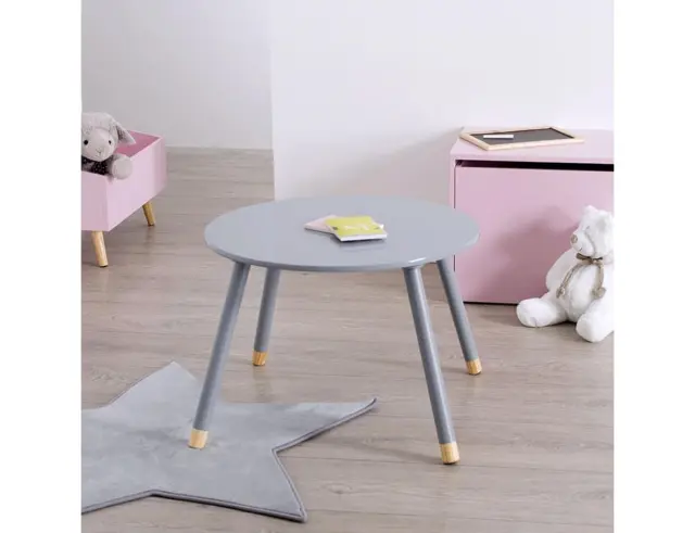 Παιδικό Τραπεζάκι Sweetness Atmosphera For Kids με διαστάσεις 60x60x43.5cm - Grey 127152C