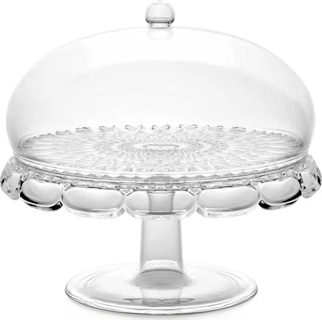 Guzzini Τουρτιέρα Με Πόδι Ακρυλική Vanity 30x28cm Διάφανη