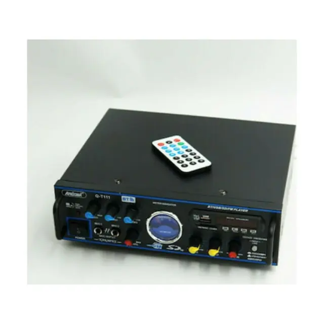 Andowl Ενισχυτής με λειτουργία Karaoke Q-T111 σε Μαύρο Χρώμα