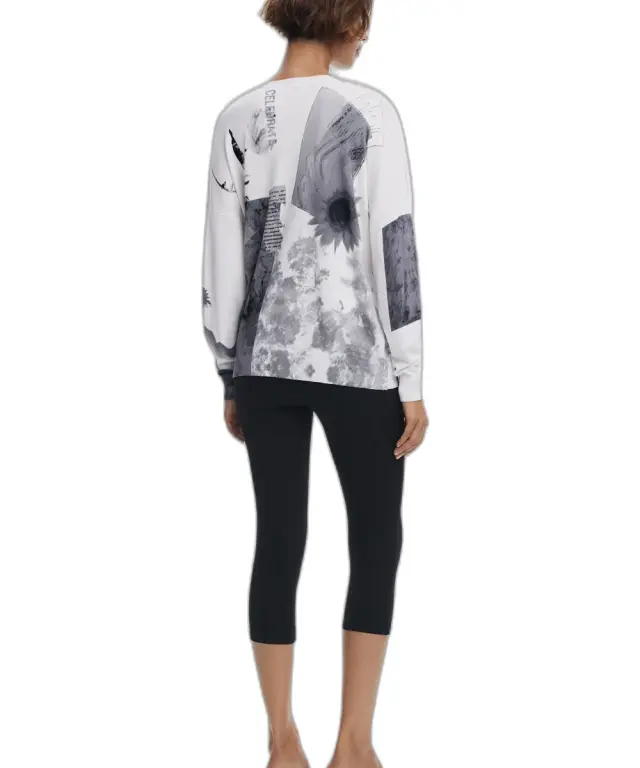 Desigual - Γυναικείο Πουλόβερ Gotemburgo Regular Fit 25WWJF15-1000 Λευκό - XS 3