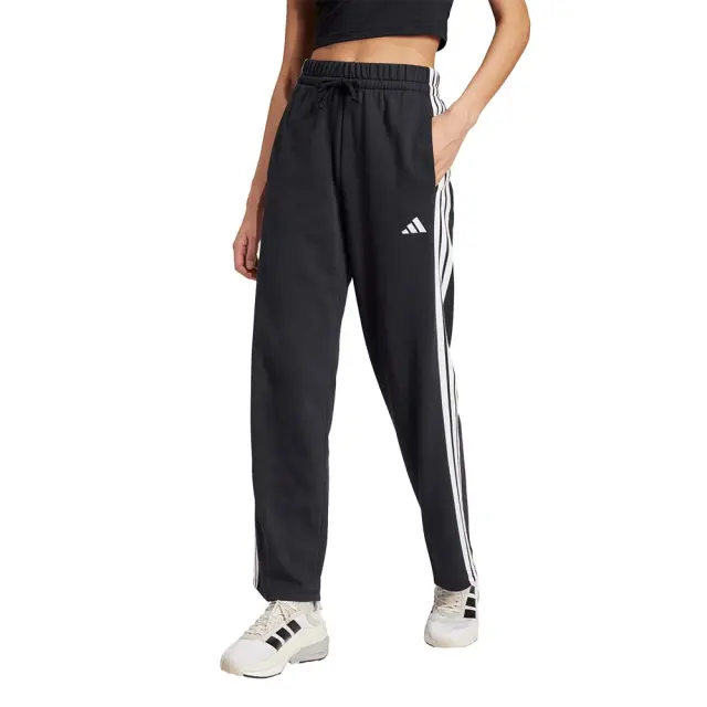 adidas Sportswear Women's Essentials 3-Stripes Open Hem French Terry Pants Μαύρο JW7182 (adidas Sportswear)