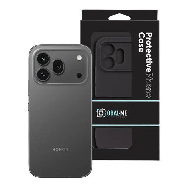 OBAL:ME Matte TPU Cover for Honor 600 Pro Black 3
